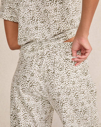 ORGANIC COTTON JERSEY ANIMAL DOT PAJAMA PANTS | Talbots