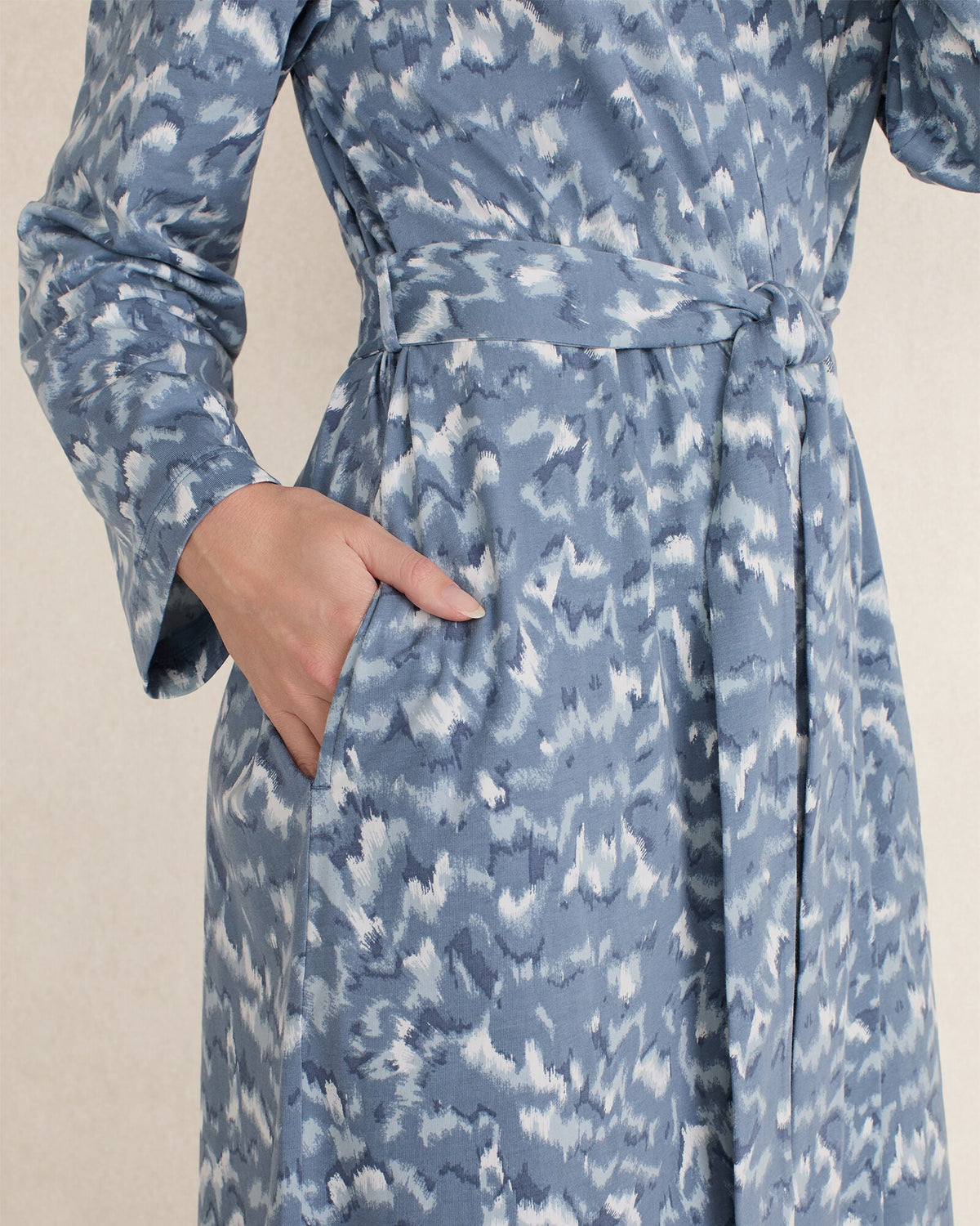 ORGANIC COTTON JERSEY WAVE ROBE | Talbots