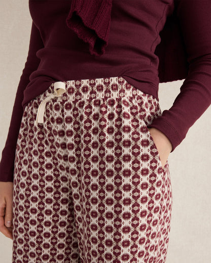 ORGANIC COTTON JERSEY IKAT PAJAMA PANTS | Talbots