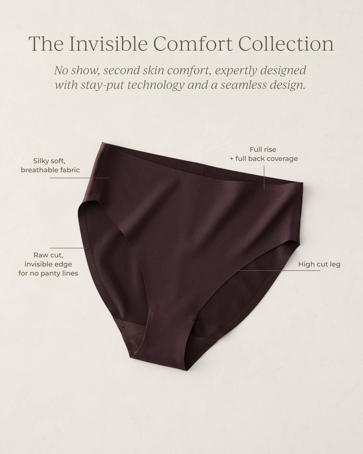 INVISIBLE COMFORT HIGH LEG BRIEF | Talbots