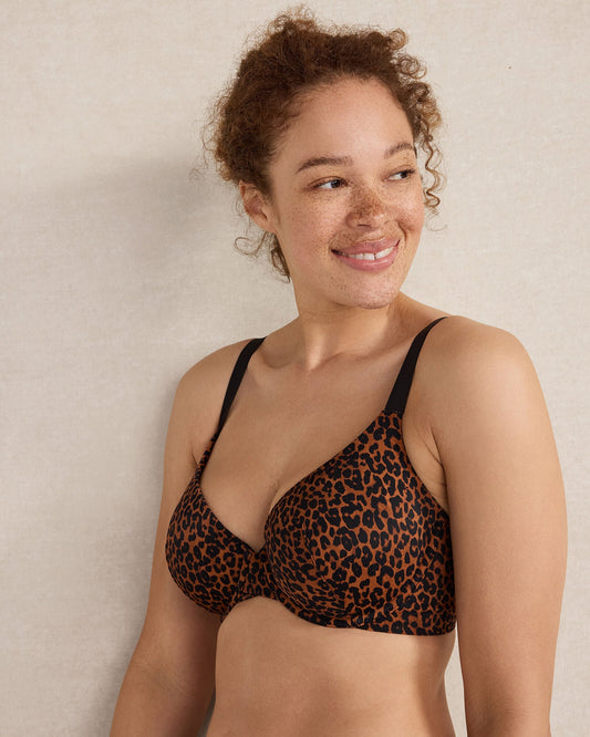 HAVEN WELL WITHIN X TALBOTS EMBRACE LUXE LEOPARD PERFECT COVERAGE BRA | Talbots