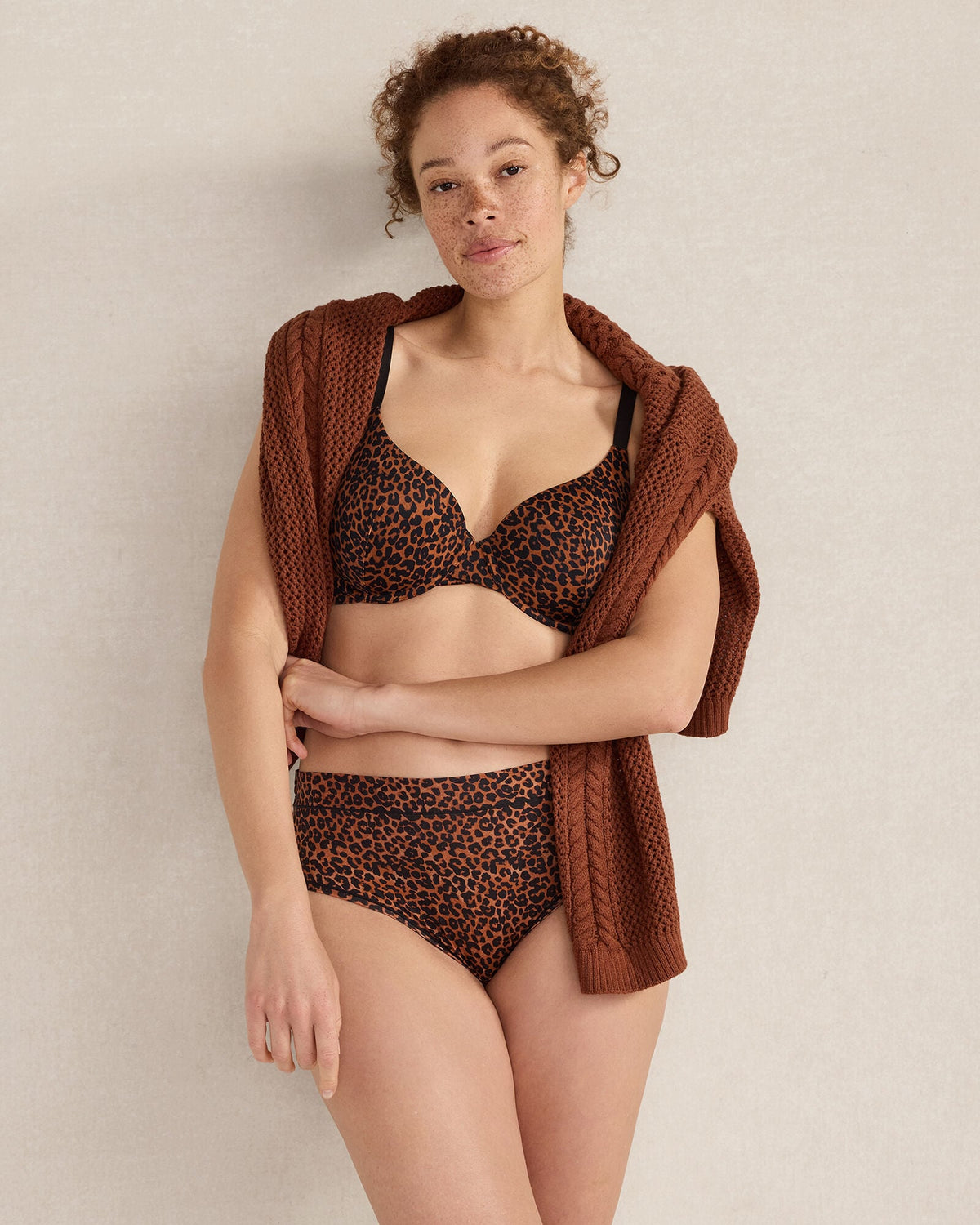 HAVEN WELL WITHIN X TALBOTS EMBRACE LUXE LEOPARD PERFECT COVERAGE BRA | Talbots