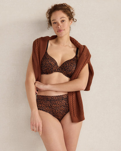HAVEN WELL WITHIN X TALBOTS EMBRACE LUXE LEOPARD PERFECT COVERAGE BRA | Talbots