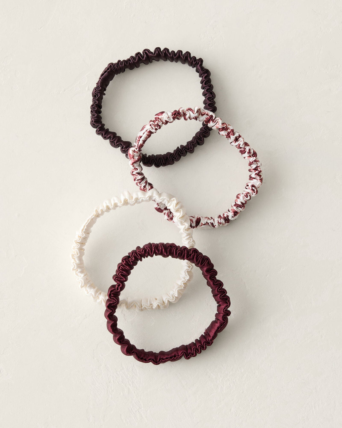 WASHABLE SILK HAIR TIES — ANIMAL DOT MULTI | Talbots
