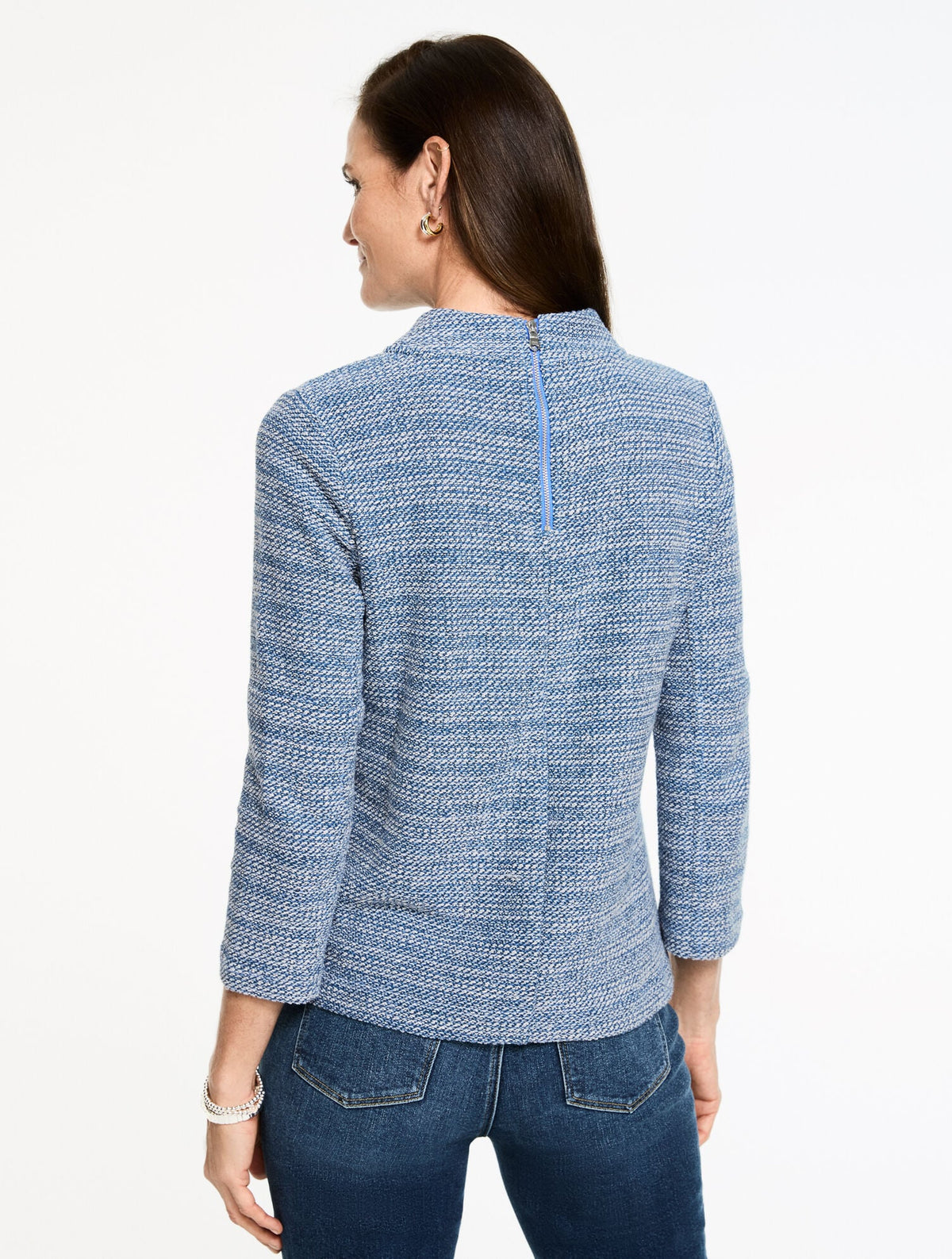 MOCKNECK KNIT SWING TOP | Talbots