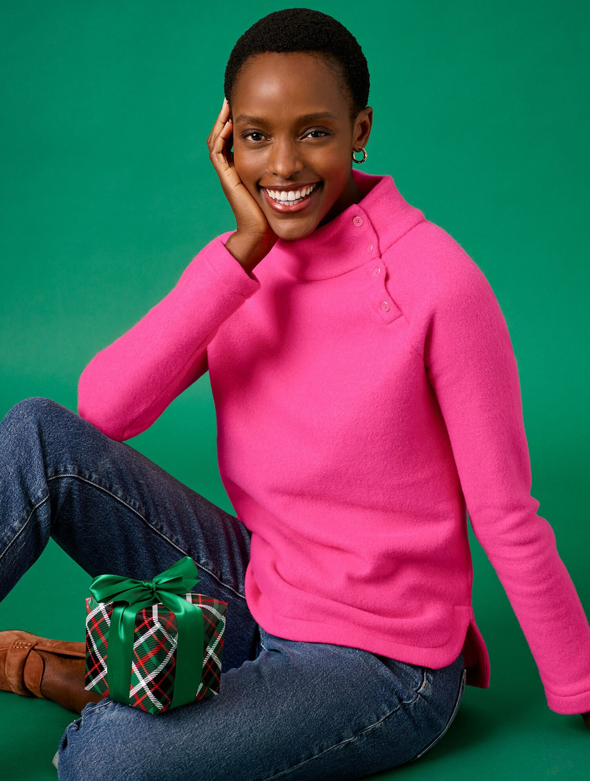 FLEECE MOCKNECK PULLOVER | Talbots