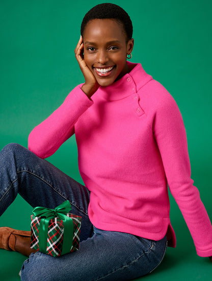 FLEECE MOCKNECK PULLOVER | Talbots