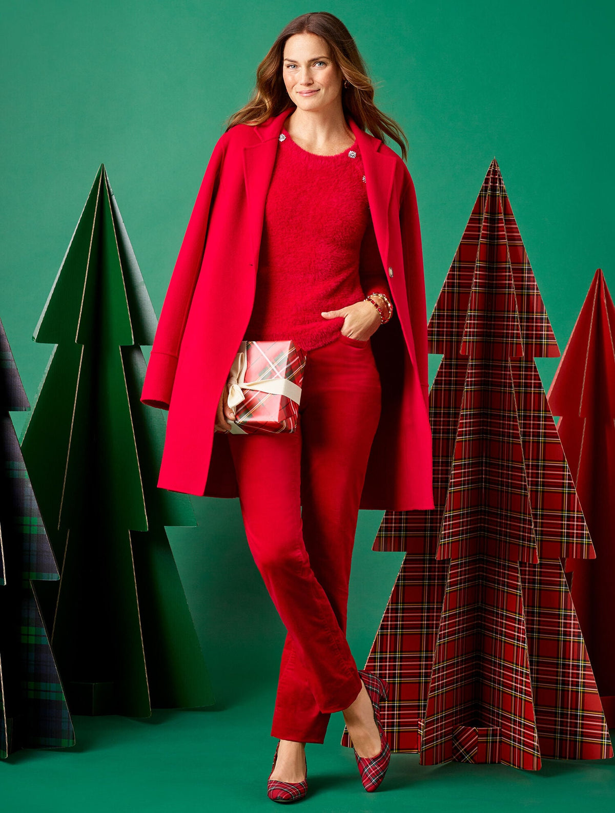 STRAIGHT LEG STRETCH VELVETEEN PANTS | Talbots