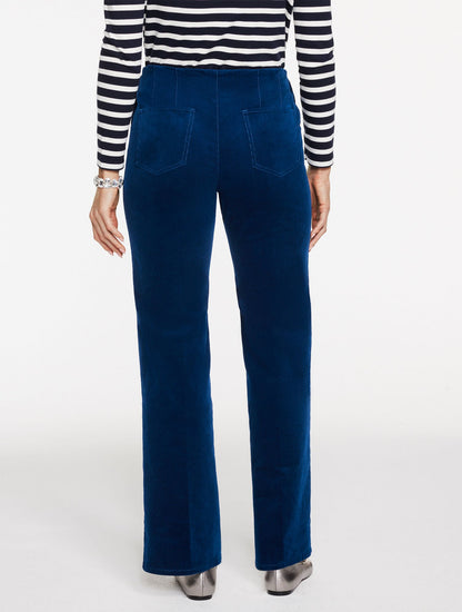 TROUSER LEG CORDUROY PULL-ON PANTS | Talbots