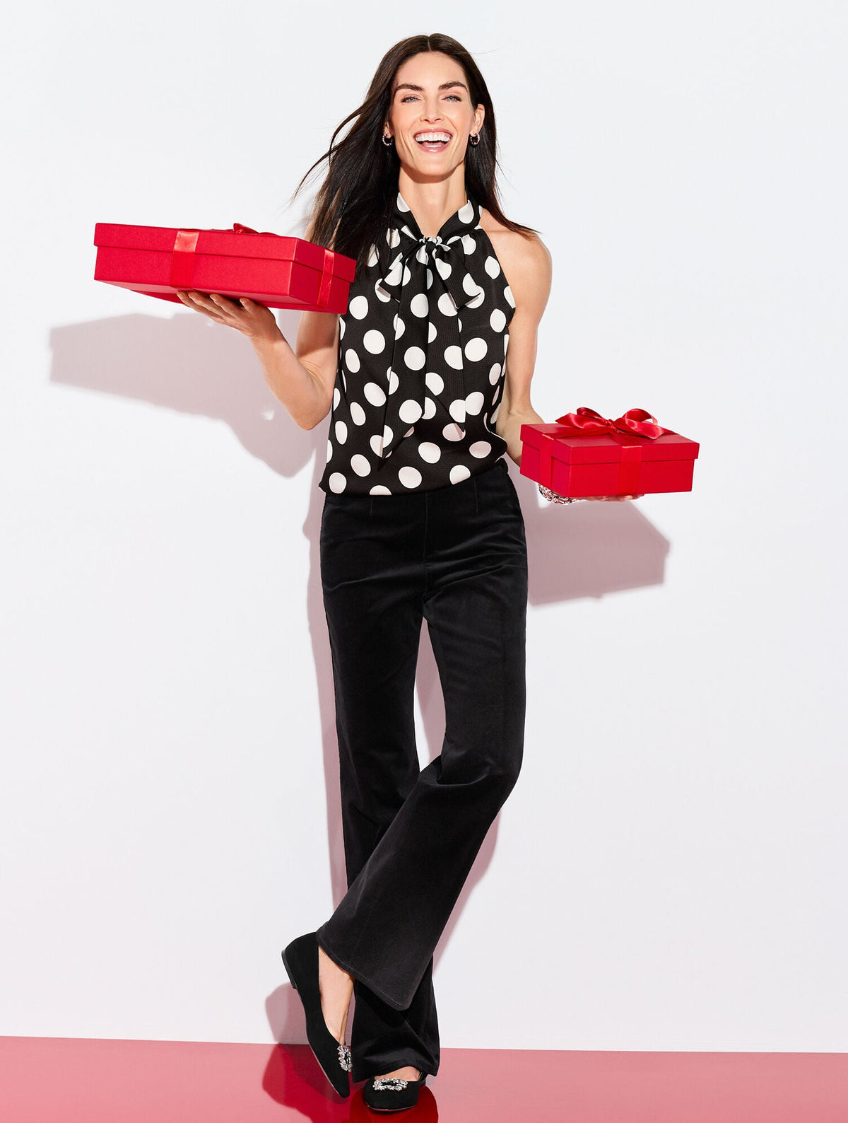 TROUSER LEG CORDUROY PULL-ON PANTS | Talbots