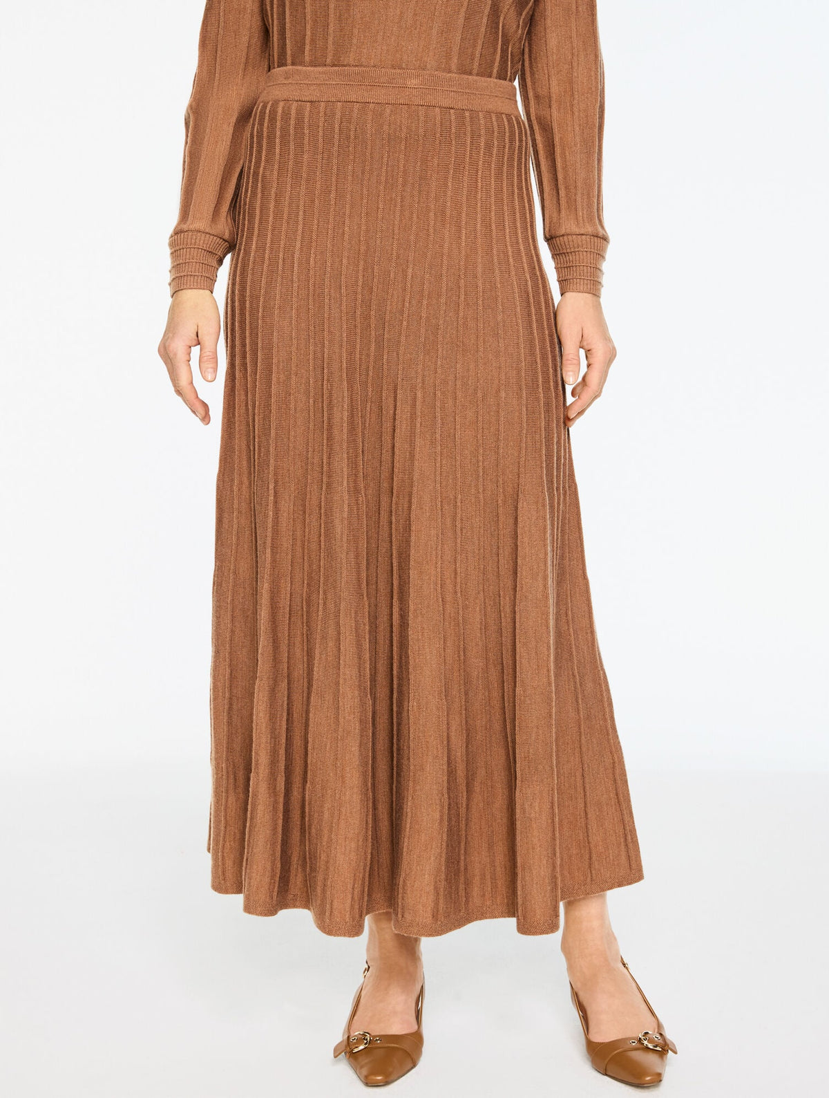 PLEATED FIT & FLARE SKIRT | Talbots