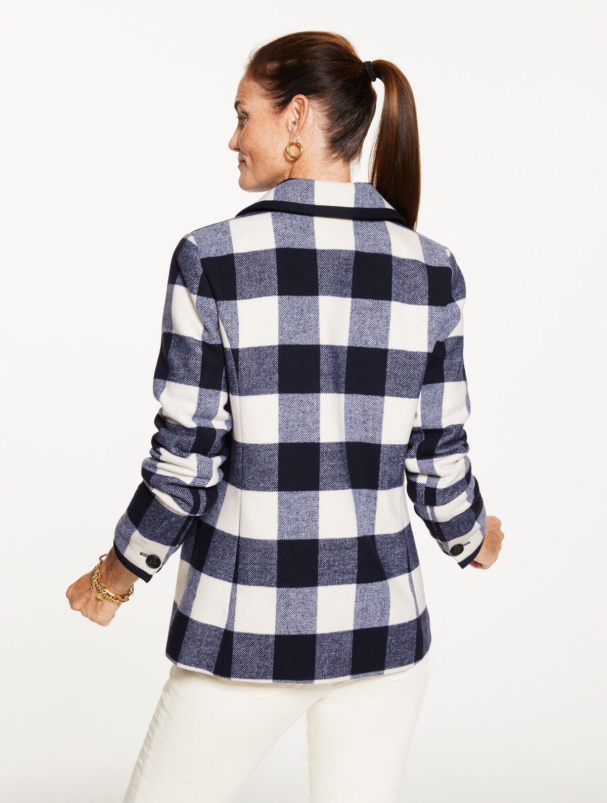 BUFFALO CHECK TIPPED JACKET | Talbots