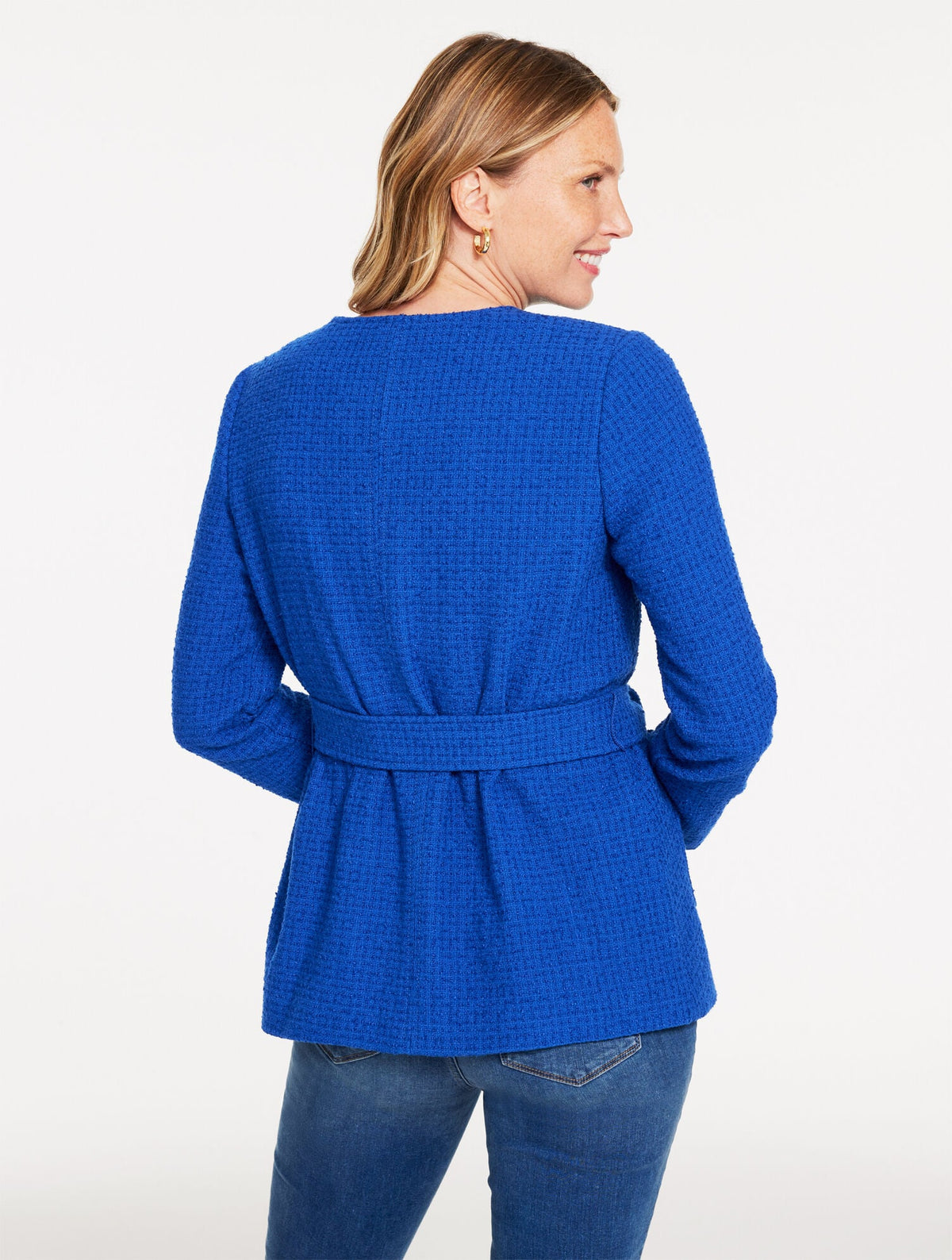 TIE WAIST TWEED JACKET | Talbots