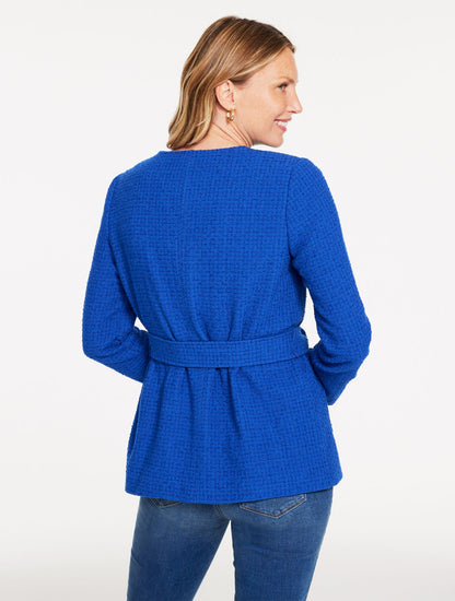 TIE WAIST TWEED JACKET | Talbots