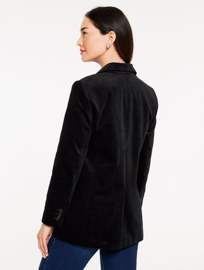 MODERN VELVETEEN BLAZER | Talbots