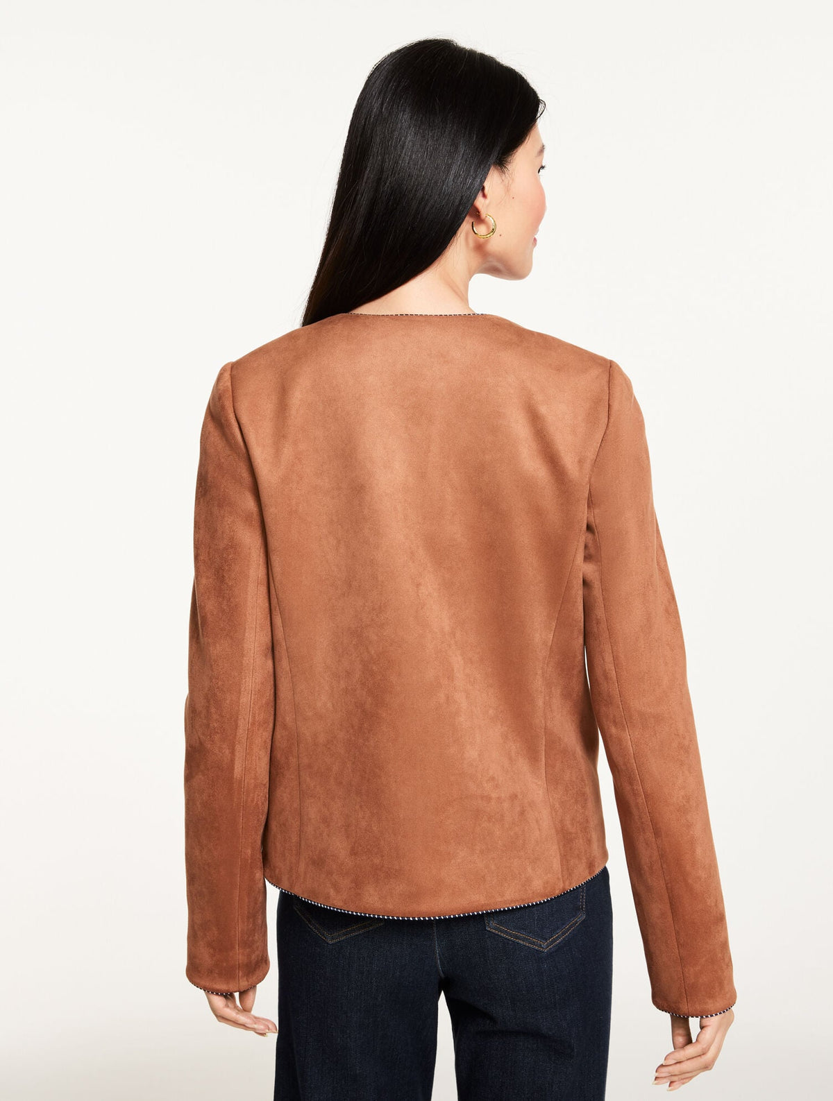 FAUX SUEDE JACKET | Talbots