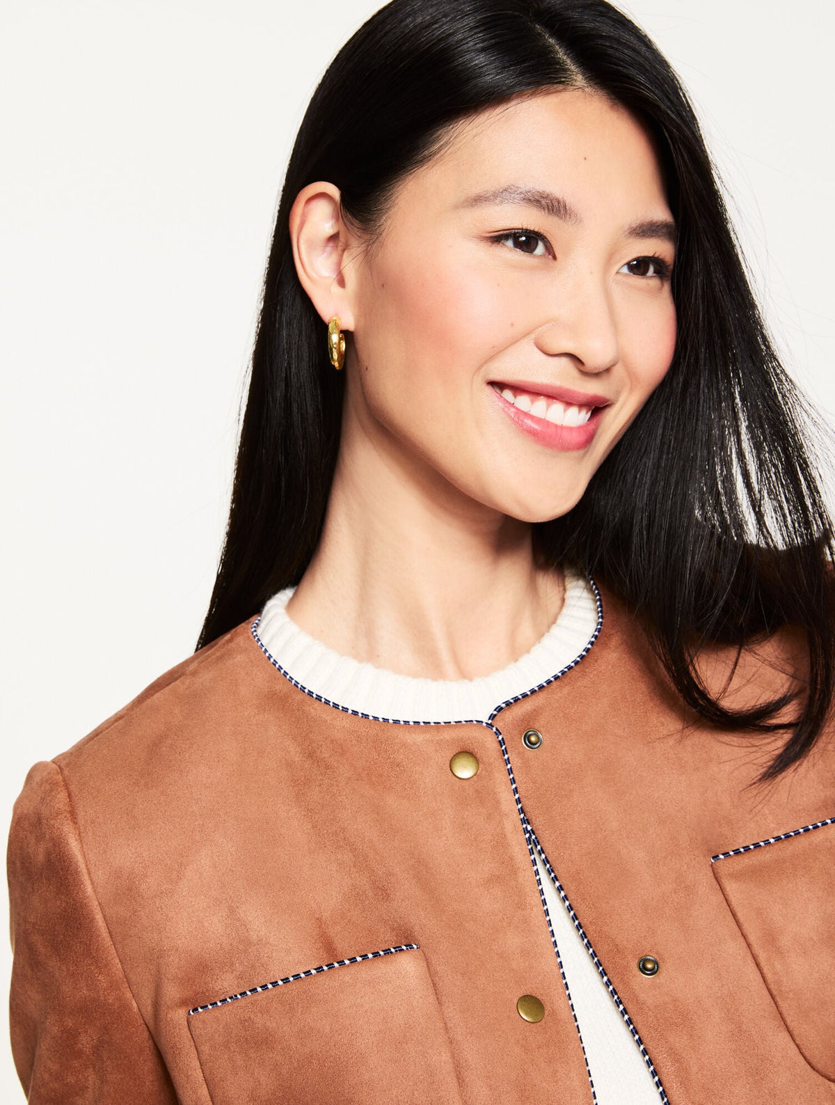 FAUX SUEDE JACKET | Talbots