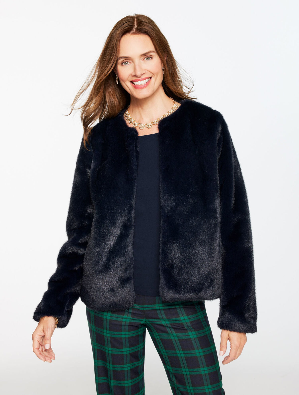 FAUX FUR JACKET | Talbots