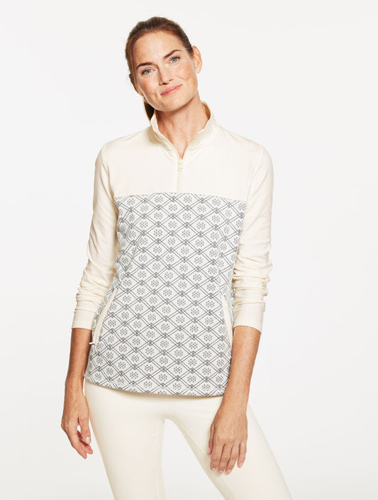 HALF-ZIP PULLOVER - ALPINE JACQUARD | Talbots