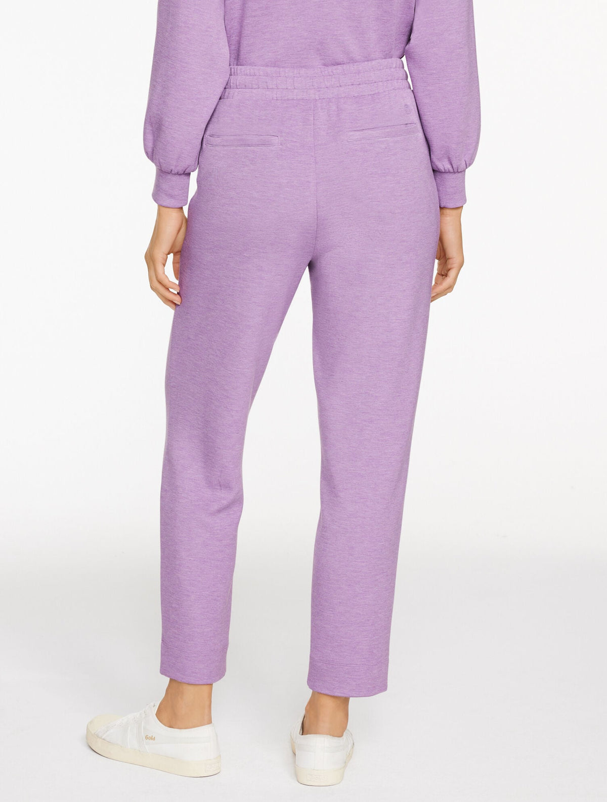 AIRKNIT STRETCH TAPERED LEG PANTS - HEATHERED | Talbots