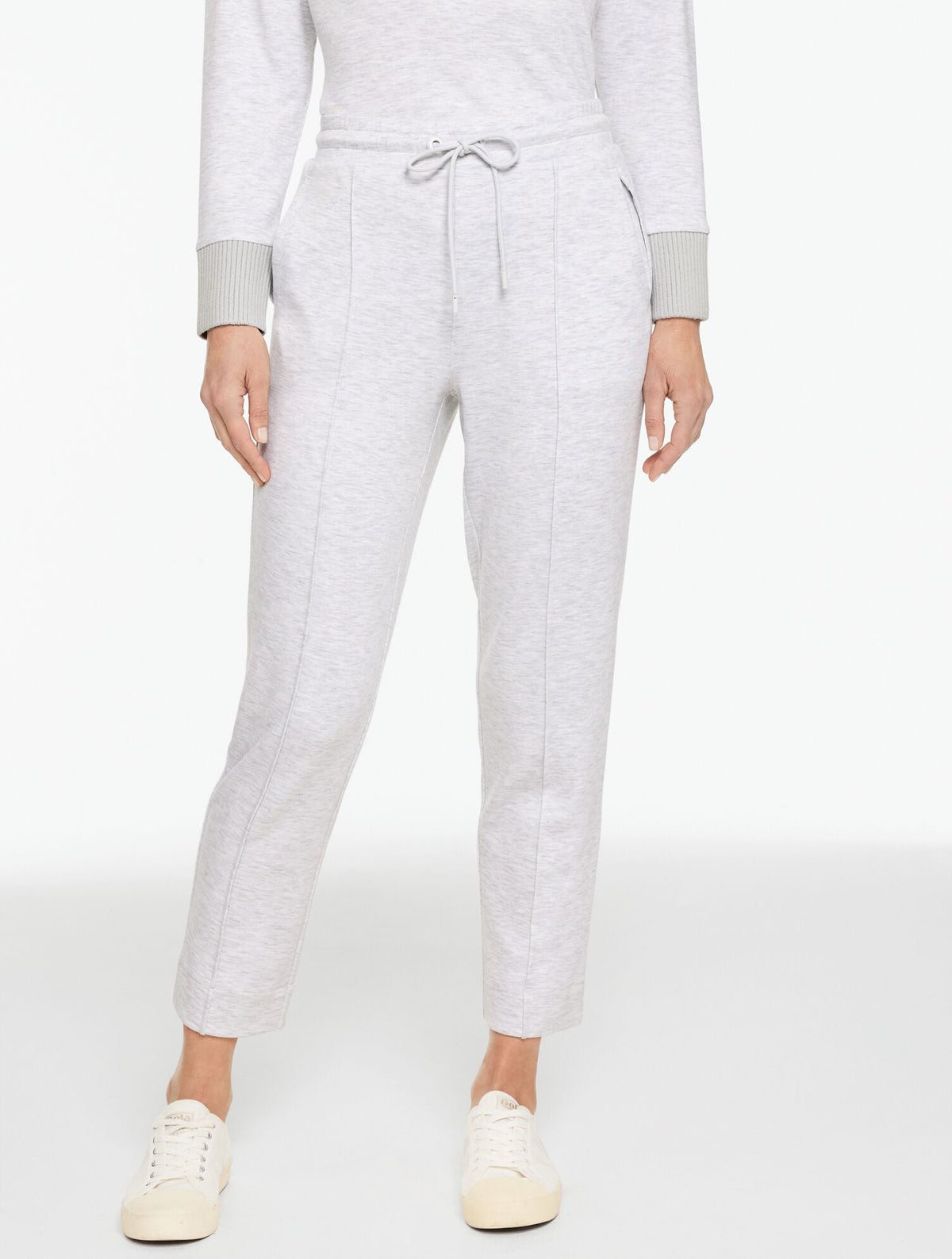 AIRKNIT STRETCH TAPERED LEG PANTS - HEATHERED | Talbots