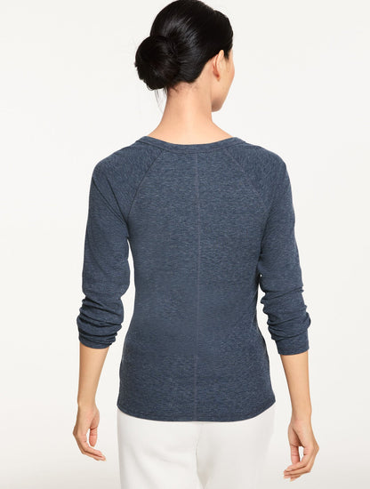 RIBBED HENLEY TEE | Talbots