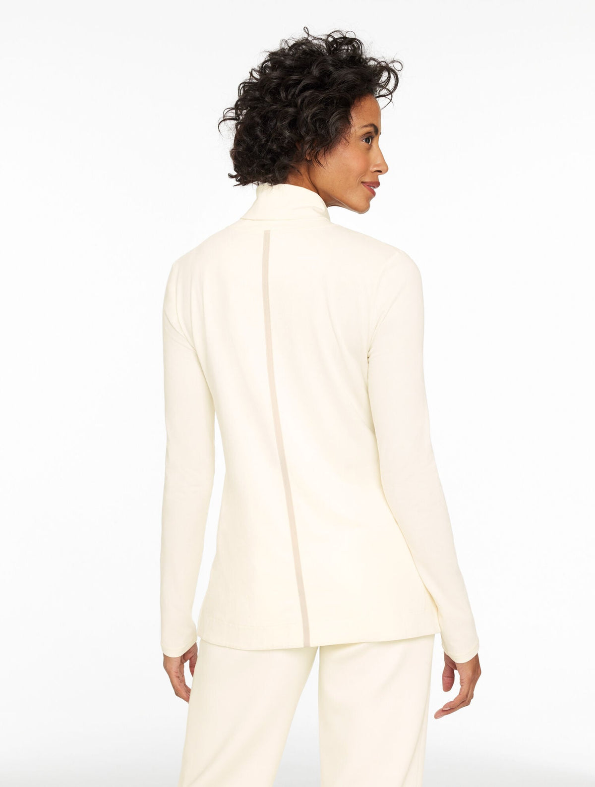 SUPERSOFT JERSEY TURTLENECK TEE - CONTRAST | Talbots