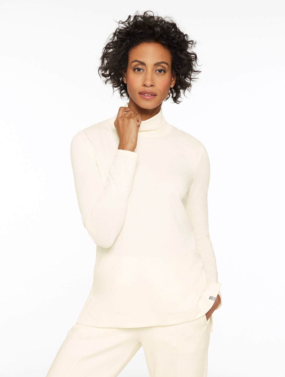 SUPERSOFT JERSEY TURTLENECK TEE - CONTRAST | Talbots
