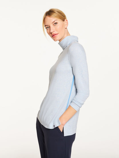 SUPERSOFT JERSEY TURTLENECK TEE - CONTRAST | Talbots