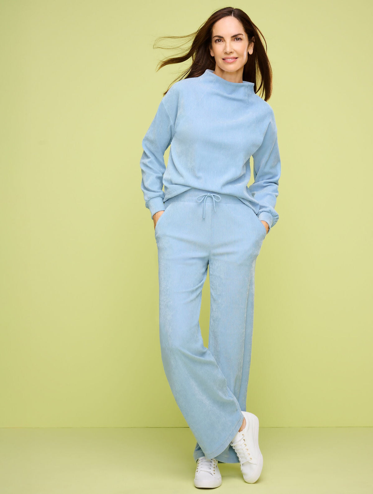 VELOUR MOCKNECK PULLOVER | Talbots