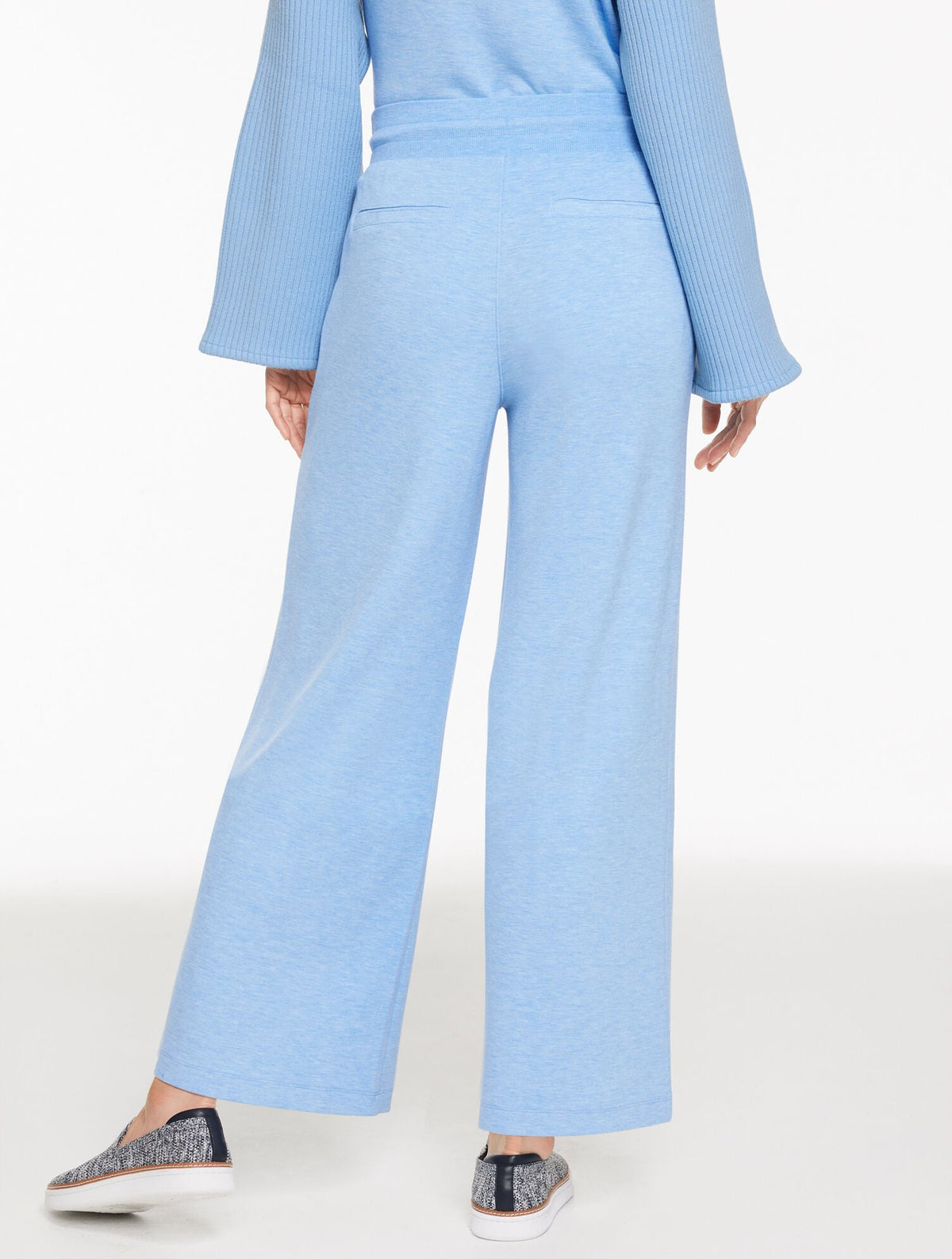 AIRKNIT STRETCH WIDE LEG PANTS | Talbots