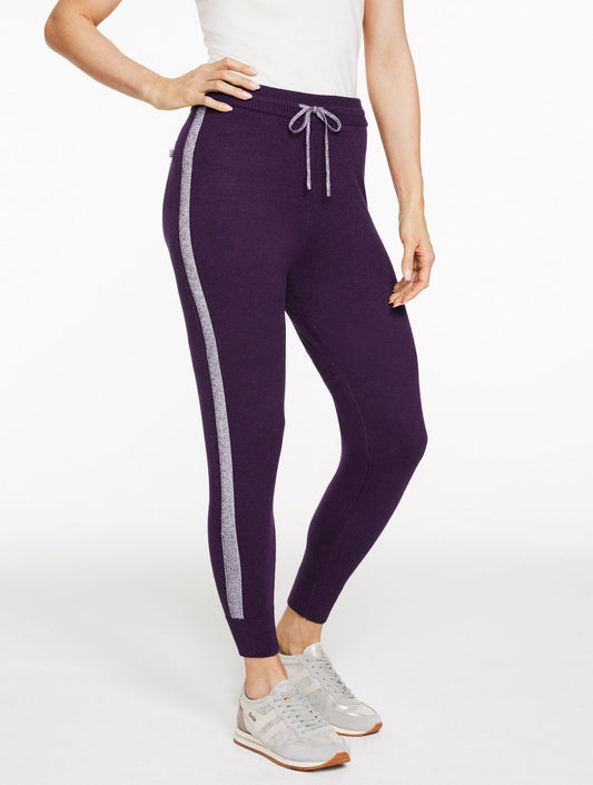 METALLIC SWEATER JOGGERS | Talbots
