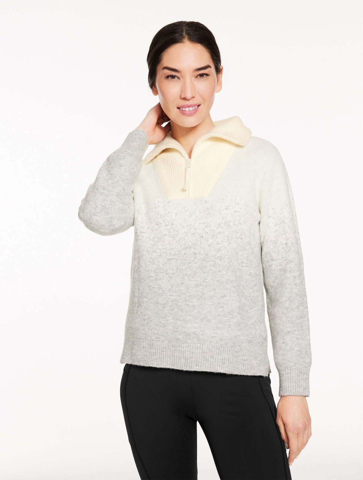 HALF-ZIP SWEATER - OMBRÉ | Talbots