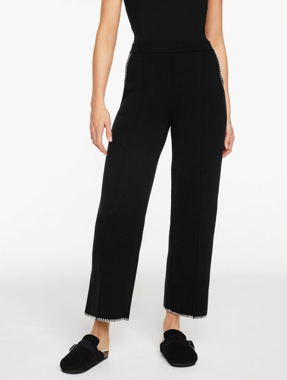 WHIPSTITCH WIDE LEG SWEATER PANTS | Talbots