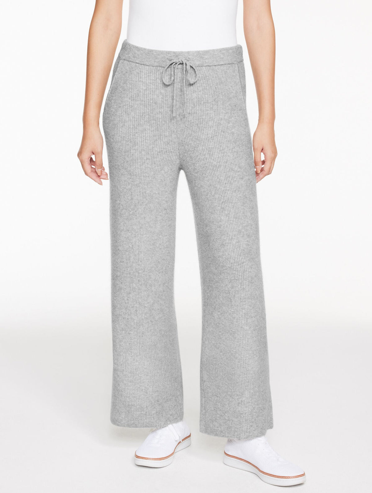 RIBBED WIDE LEG SWEATER PANTS | Talbots