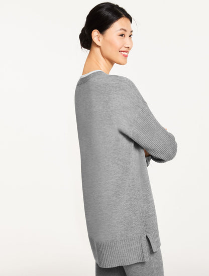 V-NECK TUNIC SWEATER | Talbots