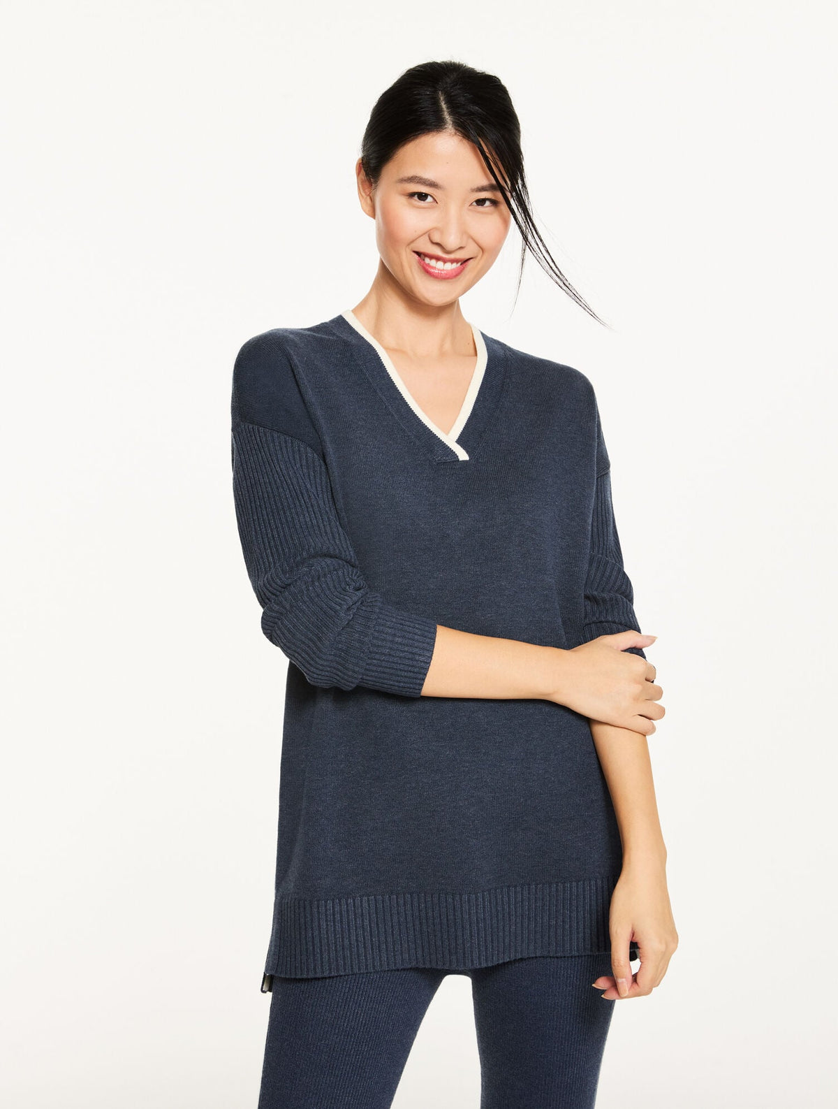 V-NECK TUNIC SWEATER | Talbots
