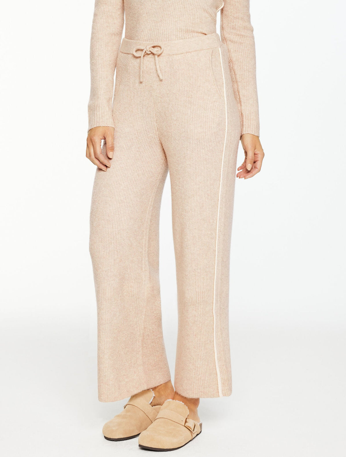 WIDE LEG SWEATER PANTS - TIPPED | Talbots