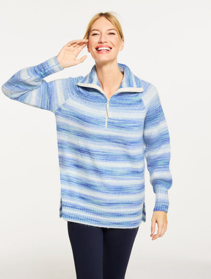 HALF-ZIP SWEATER - OMBRÉ | Talbots