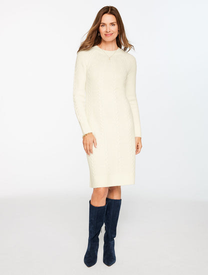 CABLE KNIT SHIFT DRESS | Talbots