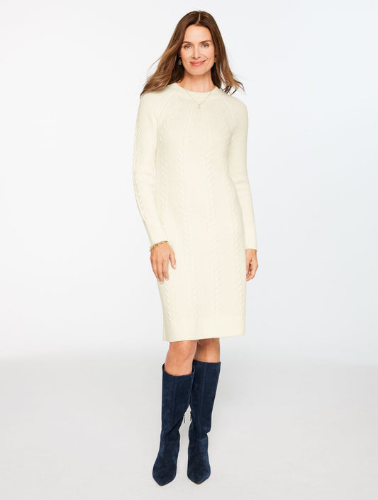 CABLE KNIT SHIFT DRESS | Talbots