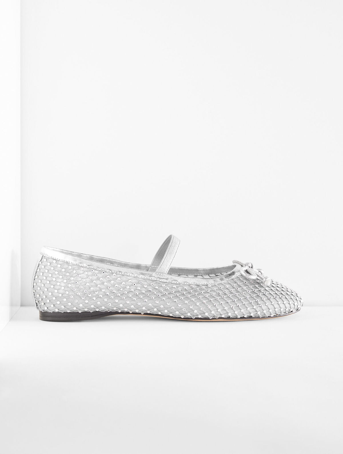 BLAINE SOFT SOLE MESH RHINESTONE BALLET FLATS | Talbots