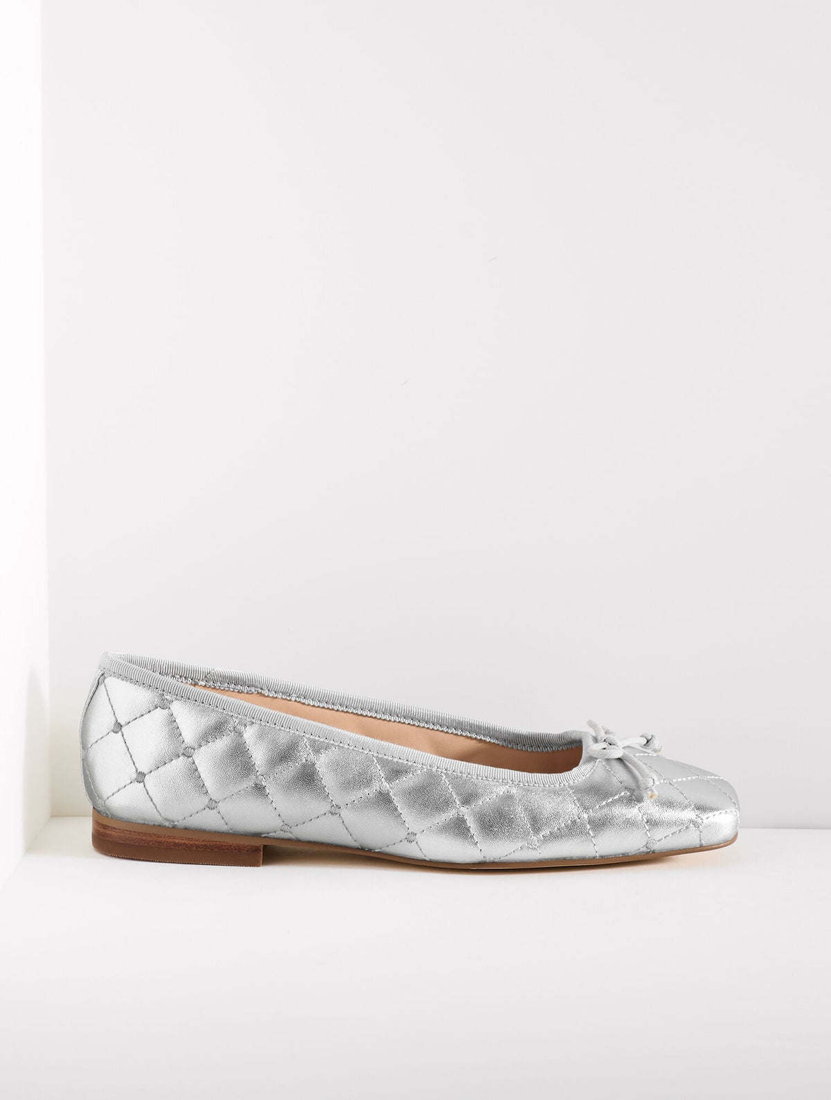 CARRINGTON QUILTED NAPPA BALLET FLATS - METALLIC | Talbots