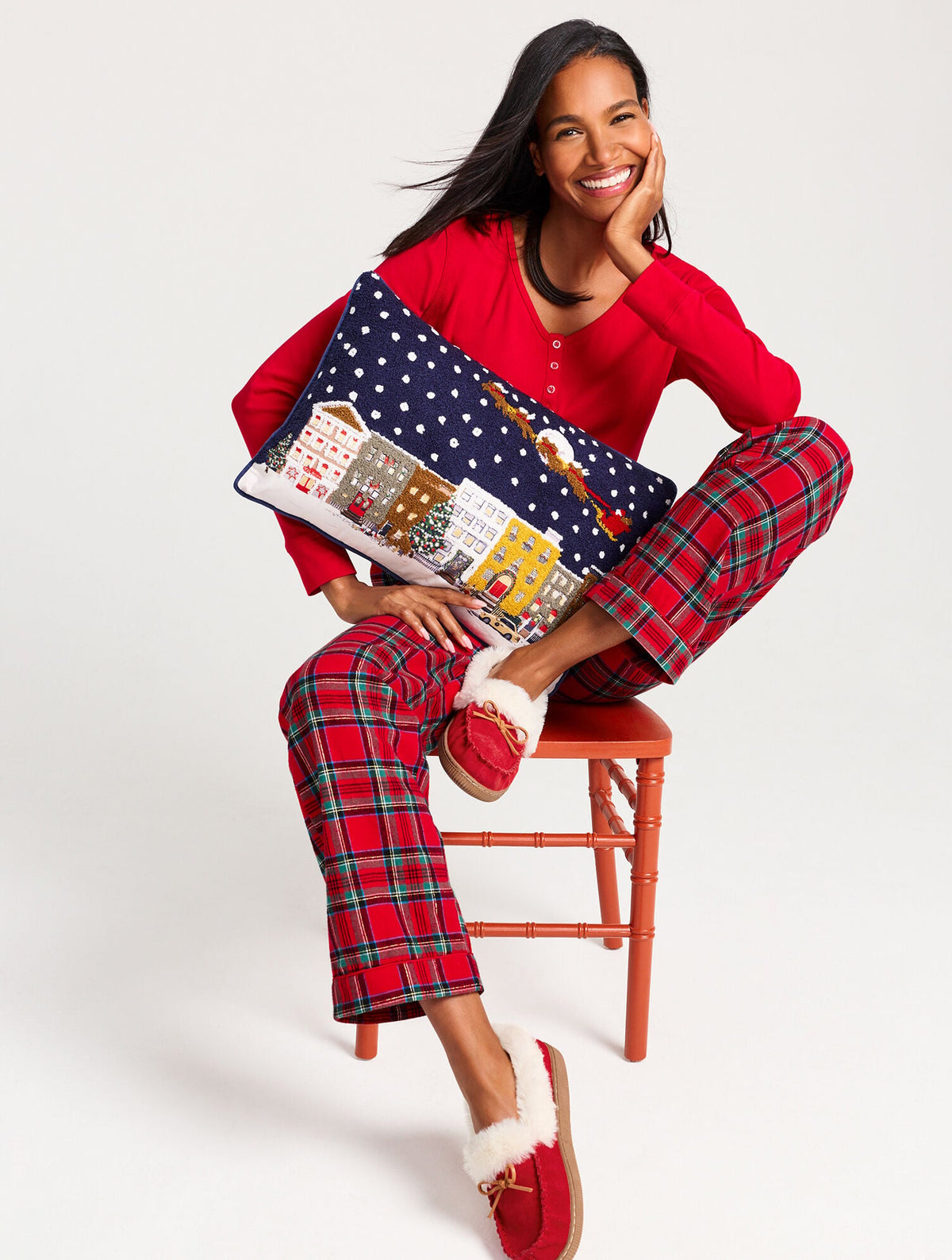 CLEO SUEDE FAUX FUR MOCCASINS | Talbots