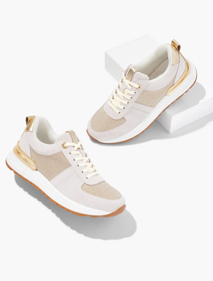 DARBY SUEDE METALLIC SNEAKERS | Talbots
