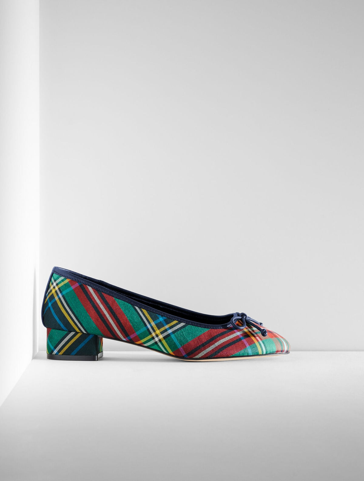 GABRIEL BLOCK HEEL PUMPS - JOYFUL TARTAN | Talbots