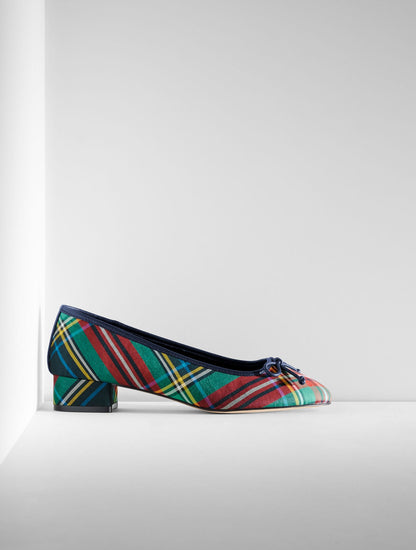 GABRIEL BLOCK HEEL PUMPS - JOYFUL TARTAN | Talbots