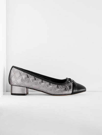 GABRIEL QUILTED METALLIC NAPPA PUMPS | Talbots