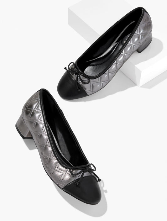 GABRIEL QUILTED METALLIC NAPPA PUMPS | Talbots