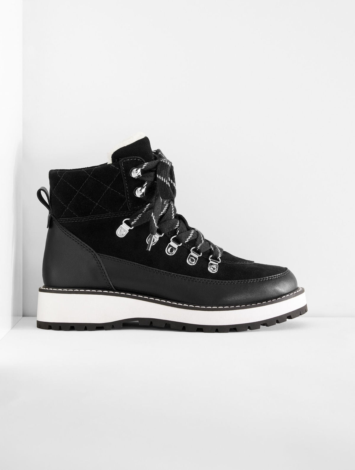 JULES SUEDE & LEATHER HIKER BOOTS | Talbots